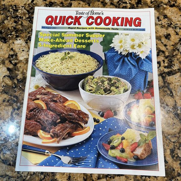 Lot Of Taste Of Homes Quick Cooking Back Issues Recipes Magazines 2003 set Of 6 - Picture 8 of 13